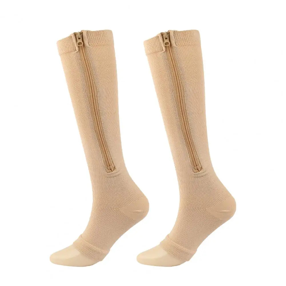 Compressiekousen met Rits Zwart Nude S-M L-XL 2XL Orthopedische Ondersteuning Dagelijks Comfort Therapeutisch | Sansoti