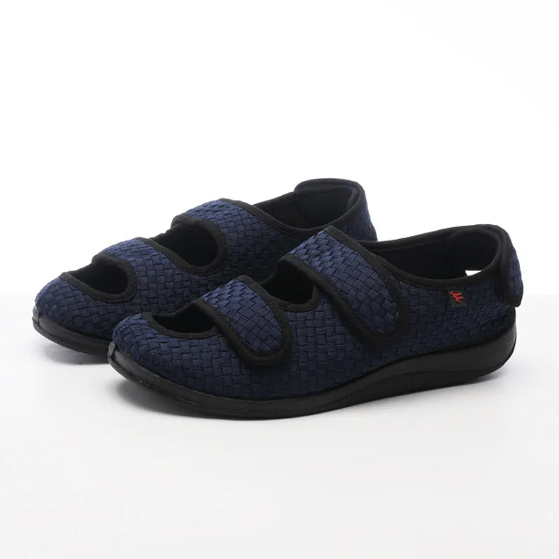 Verstelbare Sandalen met Klittenband Mesh Ademend Zwart Bruin Blauw Casual Zomer Schoeisel Comfortabel | Sansoti