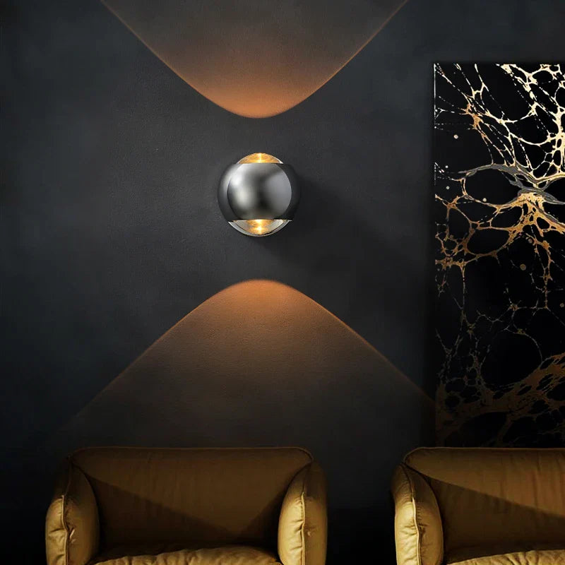 Moderne Wandlamp met LED Verlichting – Messing Afwerking voor Hal & Woonkamer | Sansoti