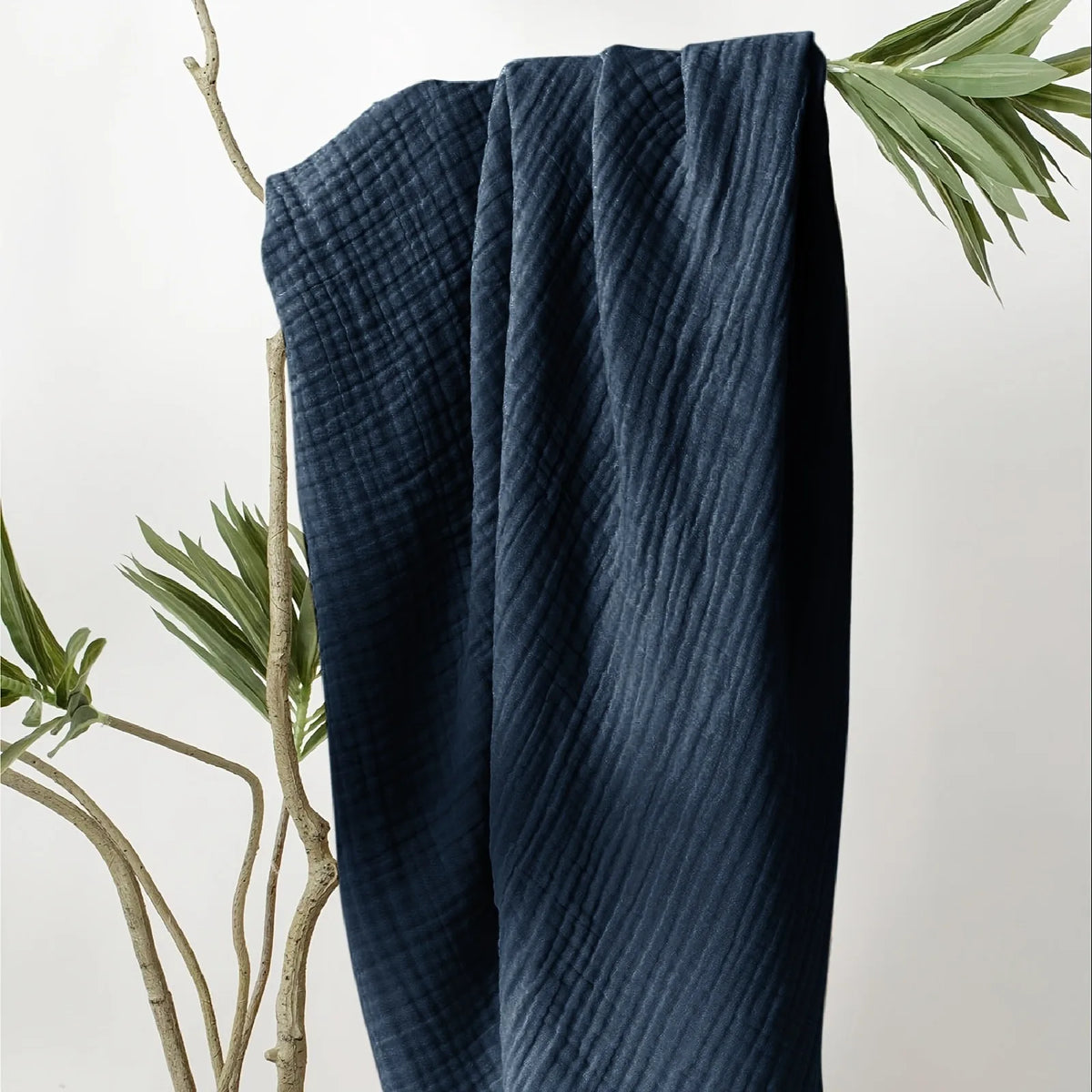 Manta de muselina de algodón de seis capas, transpirable y suave, para verano, salón, dormitorio, cama o sofá | Sansoti