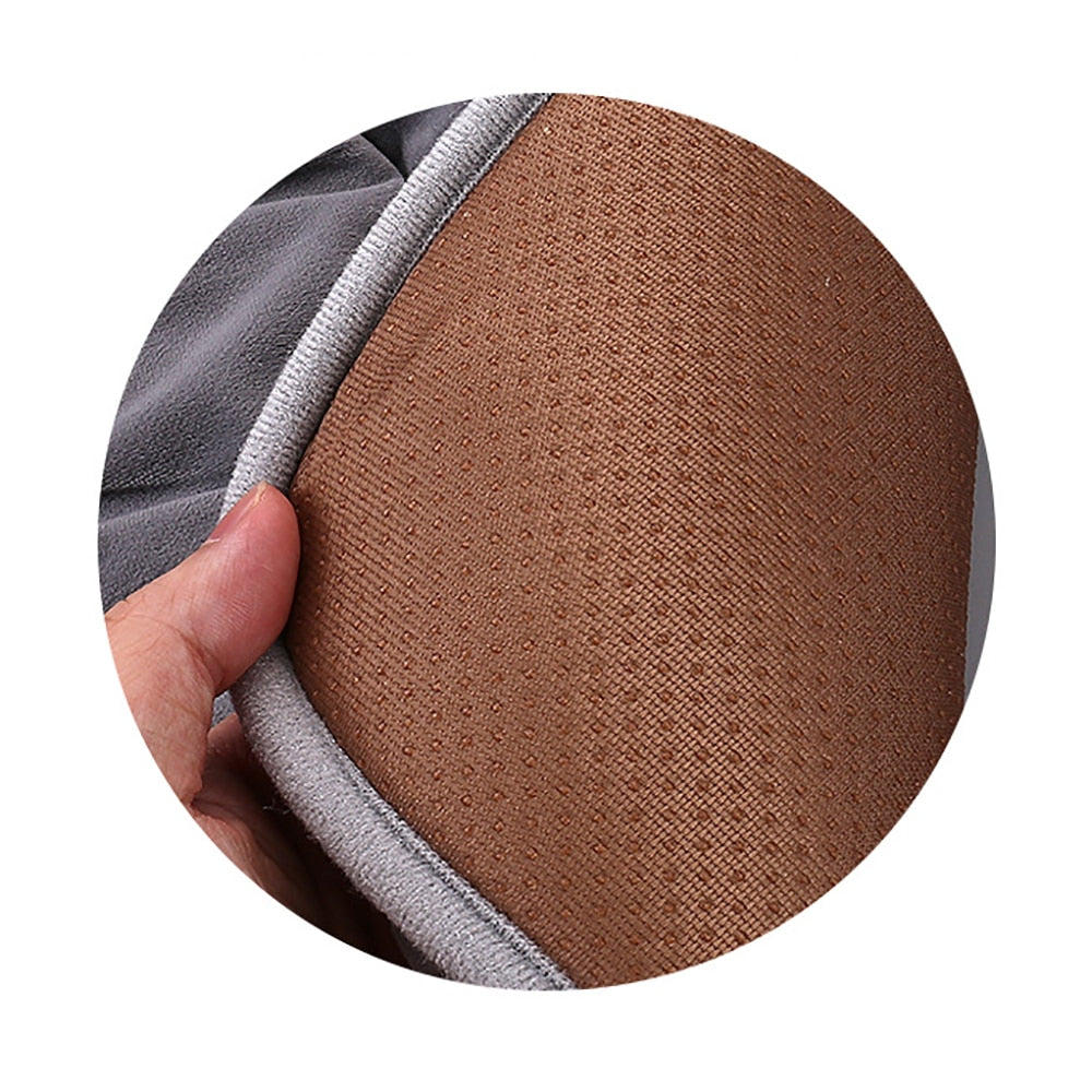 Coussin de chaise chauffant USB 45x45 cm à température réglable, rembourrage doux, confortable, gris, marron, noir | Sansoti