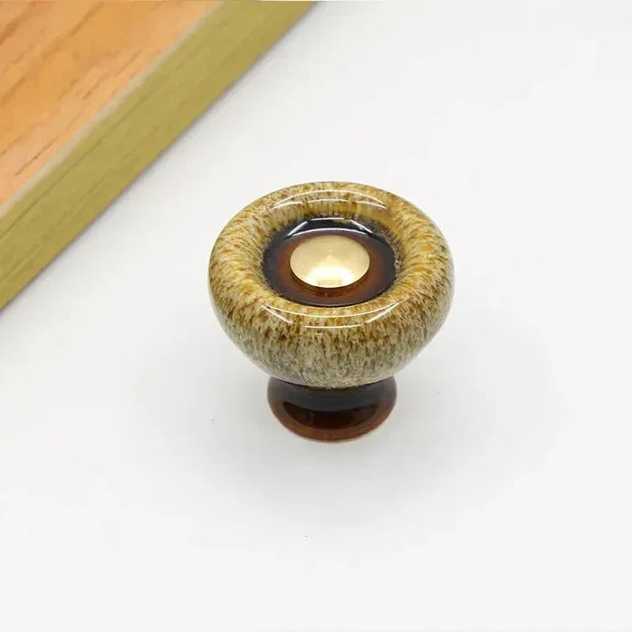 Möbelknopf Keramik Rund Modern 3.2cm Schubladengriff Schrankgriff Möbelknauf DIY Küche | Restfield