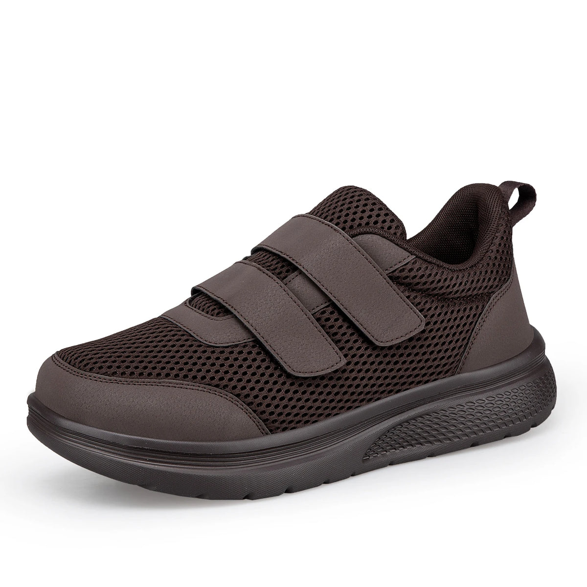 Verstelbare Wandelsneakers Ruime Pasvorm Klittenband Ademend Mesh Orthopedisch Comfort Dagelijks Wandelen | Sansoti