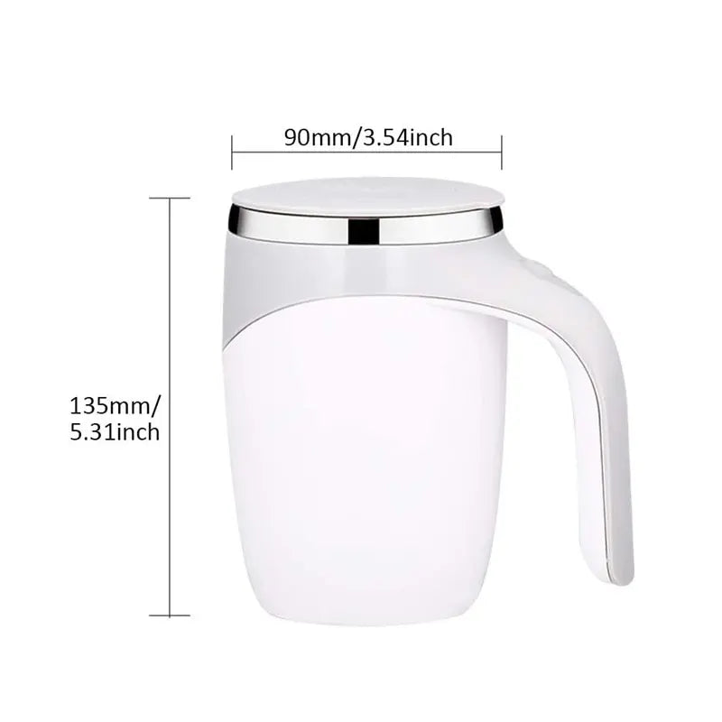 Zelfroerende Thermosbeker 400ml – Automatisch Mixende Reisbeker met Verwarmfunctie | Sansoti