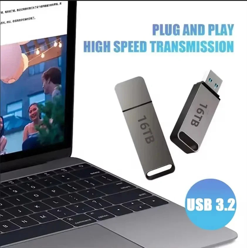 4TB USB-stick met metalen behuizing – USB 3.2, schokbestendig, compact ontwerp voor veilige dataopslag | Sansoti