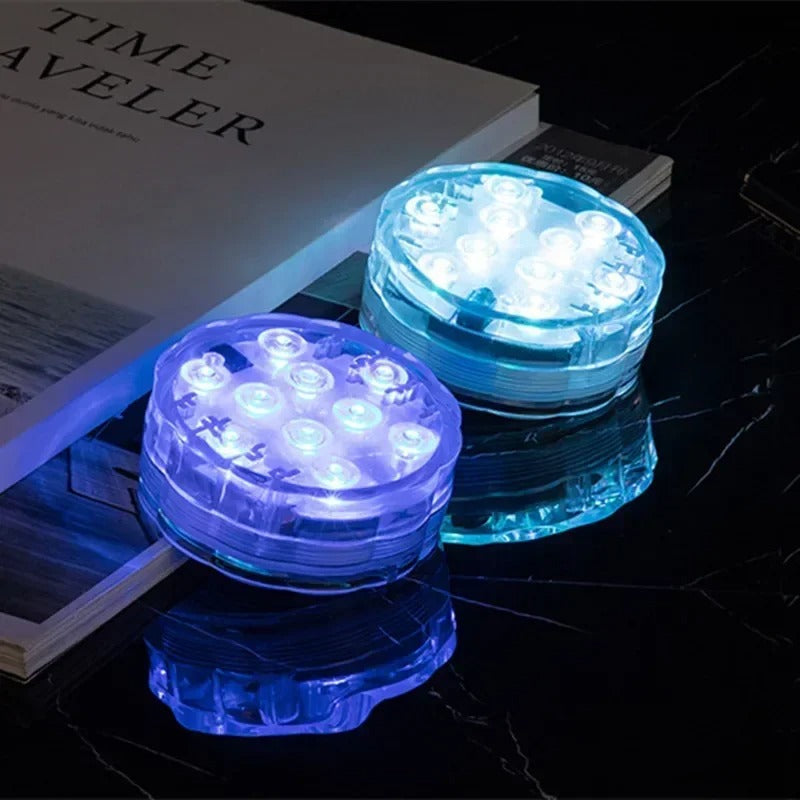 Floating LED Underwater Lights 16 Colors with Remote Control for Pool and Pond Decorative Ambient Lighting | Sansoti