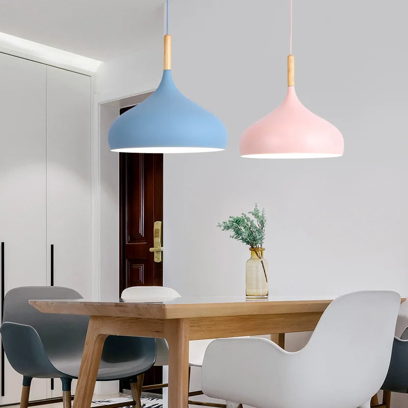 Aluminium hanglamp met E27 fitting in 8 moderne kleuren | Sansoti