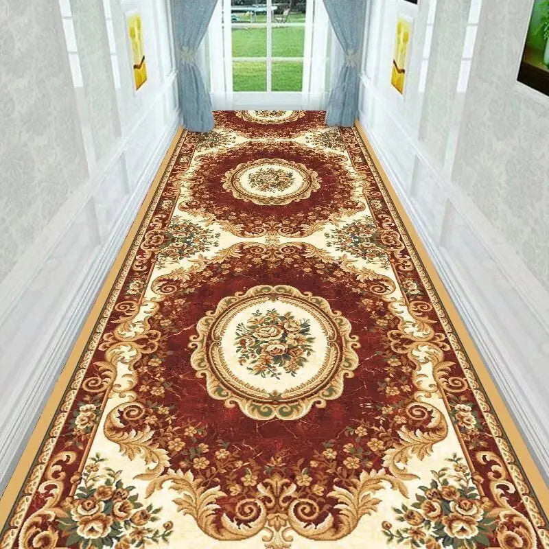 Runner rug Non-Slip Hallway Rug Polyester Washable Decorative Persian Pattern for Entryway Balcony Corridor | Sansoti