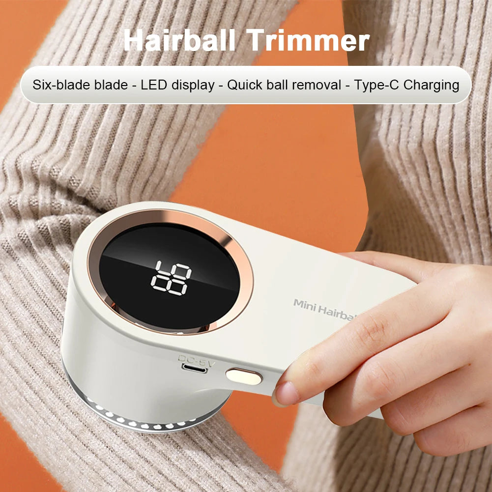 Épilateur Électrique Rechargeable USB Affichage Numérique 14,8cm ABS Pull Vêtements Anti-Bouloches Rasoir à Peluches | Restfield