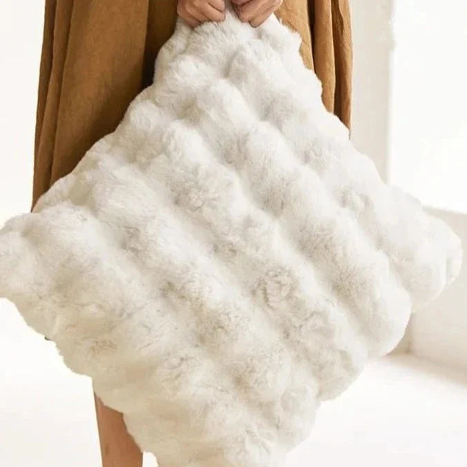 Zachte Imitatiebont Kussenhoes voor Bank en Bed – Luxe Pluche Sierkussen – Warm en Decoratief | Sansoti