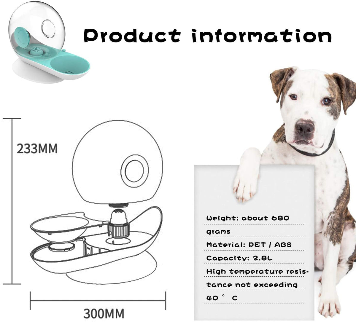 Automatische Drinkfontein 2.8L RVS Reservoir Katten Honden met Filtratie Stil Hydratatie voor Huisdieren | Sansoti