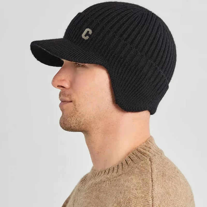 Unisex Knitted Winter Hat with Cuff - Windproof Warm Ice Skating Skiing Outdoor Winter Sports Hiking Snowboarding | Sansoti