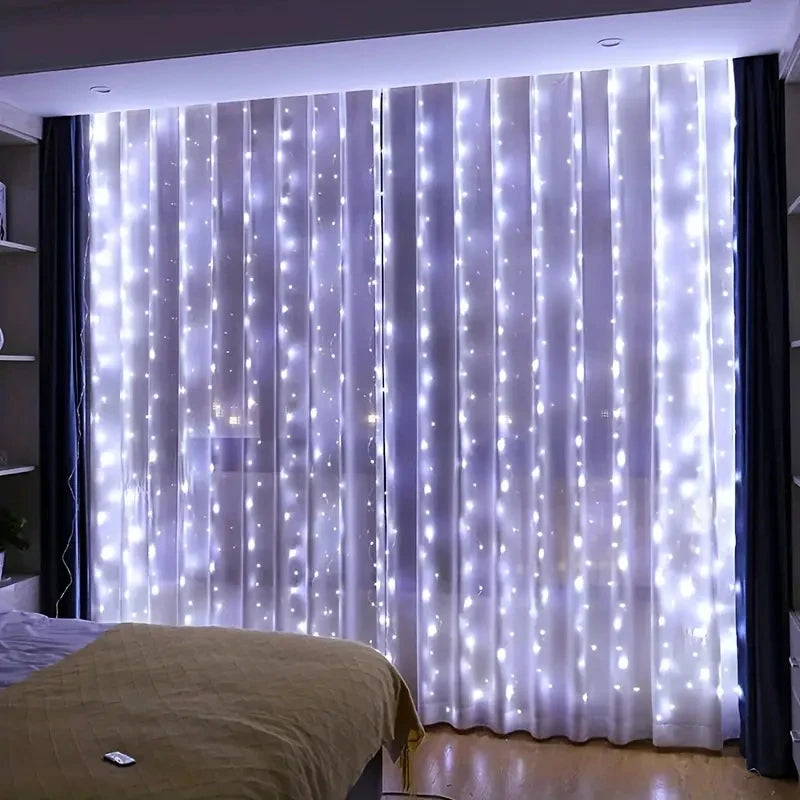 Gordijn LED-lichtsnoer USB Afstandsbediening Decoratieve Verlichting Feestelijk Slaapkamer Sfeerverlichting | Sansoti