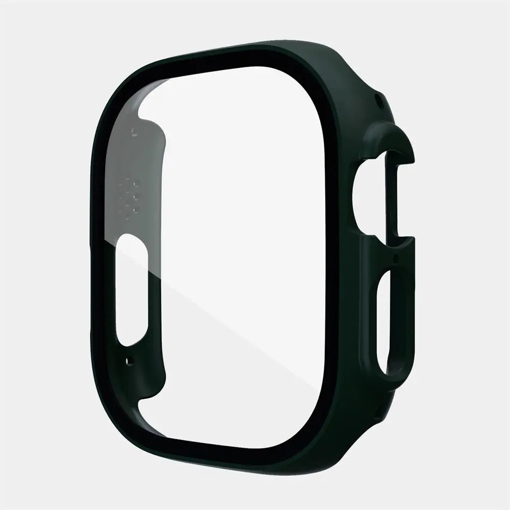 Protective Polycarbonate Glass Smartwatch Case 49mm Transparent Black Rose Gold Green Scratch-Resistant Watch | Sansoti