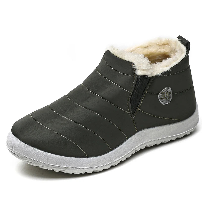Wasserdichte Herren-Winterstiefel, gefütterte Schlupf-Sneestiefel, warmes Schuhwerk, stark isolierende Winterschuhe | Sansoti