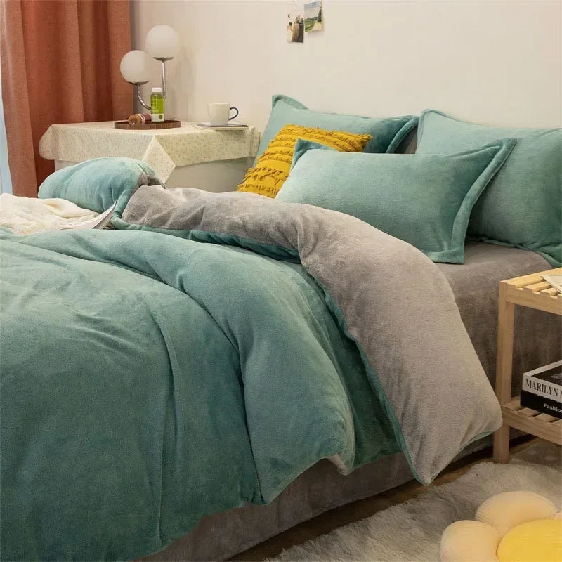 Restfield Flanell Bettbezug Grau – Extra Warm & Weich