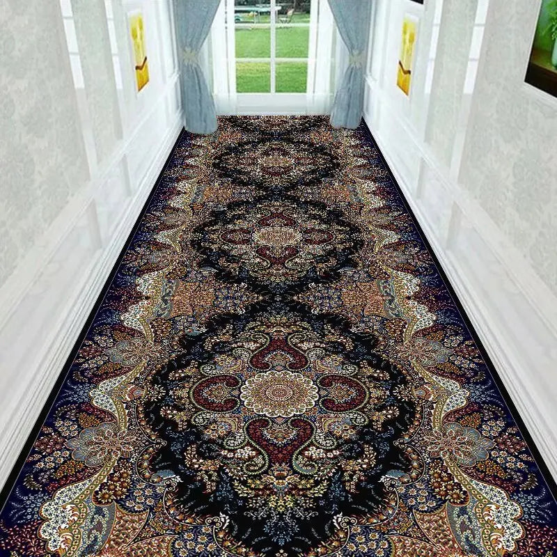 Runner rug Non-Slip Hallway Rug Polyester Washable Decorative Persian Pattern for Entryway Balcony Corridor | Sansoti