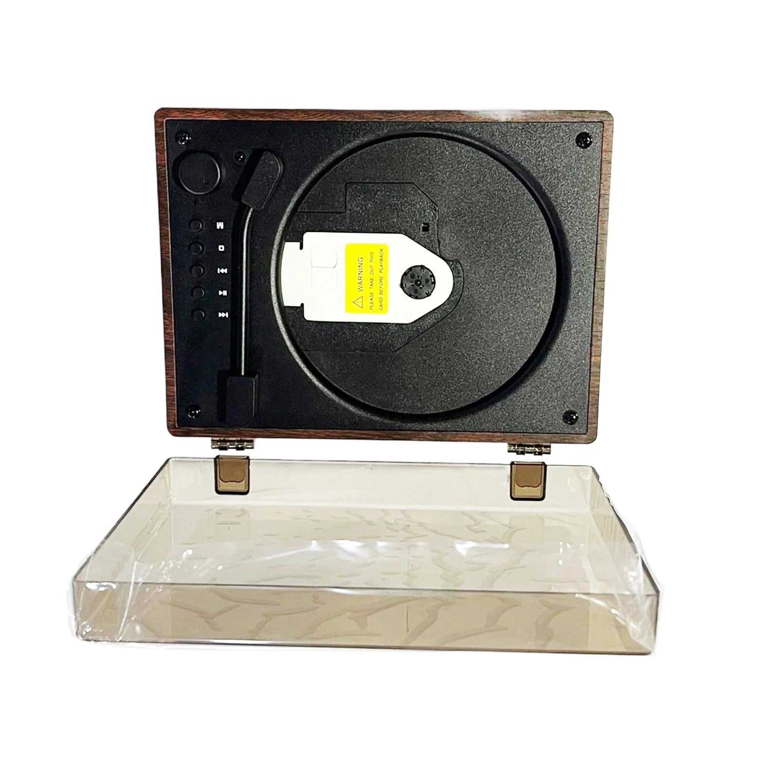Retro CD-Player Bluetooth 5.1 Tragbar Holz USB AUX Wohnzimmer Schlafzimmer Musikspieler Wiederaufladbar Fernbedienung Vintage | Restfield
