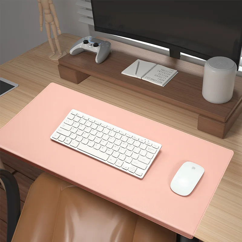 Ergonomisch Bureauonderlegger met Polssteun en Antislip PU-Leder Werkmat voor Kantoor Gaming 60x30 80x32 | Sansoti