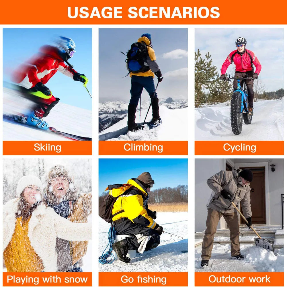 USB Heated Insoles Sizes 35-46, Trim to Fit, Ideal for Winter Sports, Skiing, Hiking and Outdoor Activities | Sansoti