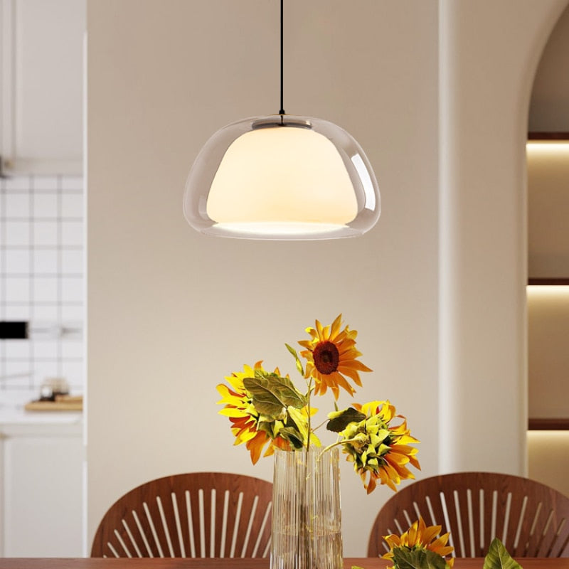 Globe Hanglamp met Gerookte Glazen Bol – Gouden, Zwarte of Transparante Afwerking | Scandinavisch Design | Sansoti