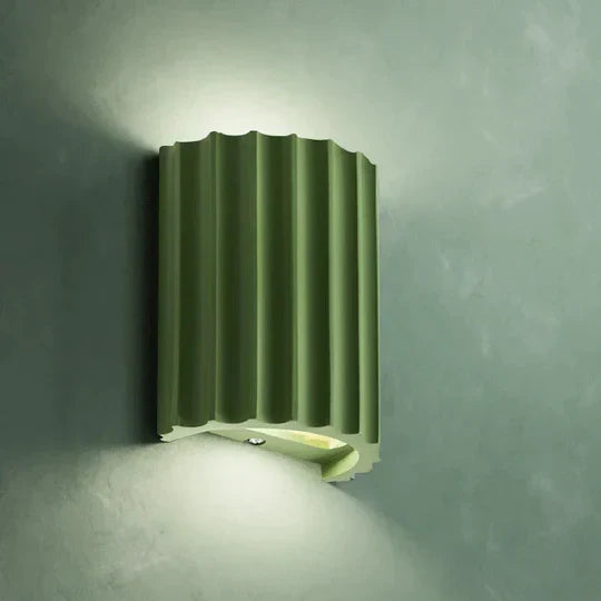 Moderne Wandlamp met Geribbeld Hars Design Sculptuurvorm Exclusieve Wandverlichting voor Woonkamer Slaapkamer Hal Kunstzinnige Wandlamp LED 7W | Sansoti