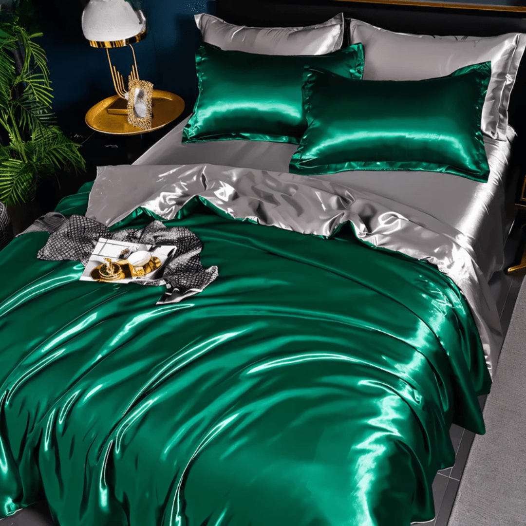 Luxe Zijden Beddengoed Set voor Ultiem Slaapcomfort – Sansoti