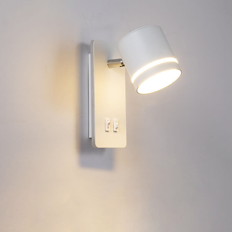 Applique murale LED réglable avec éclairage de lecture et halo lumineux pour la chambre, le salon et le couloir | Sansoti
