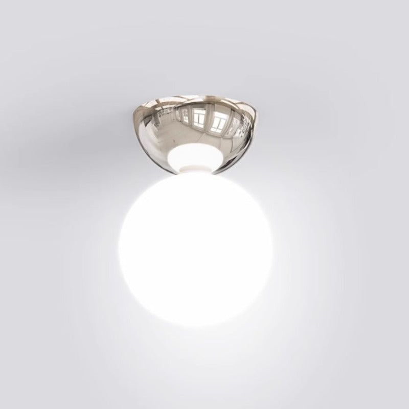 Vintage Deckenleuchte aus Glas und Metall mit farbigem Gestell, G9-Fassung, Wohnzimmer, Küche, stimmungsvolles Licht, 10-15 m², Retro | Sansoti
