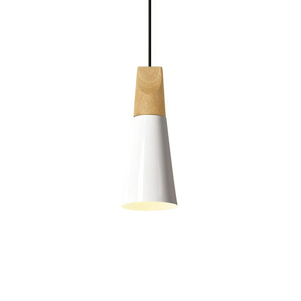 Suspension bois aluminium E27 colorée salle à manger salon cuisine lampe design moderne | Restfield
