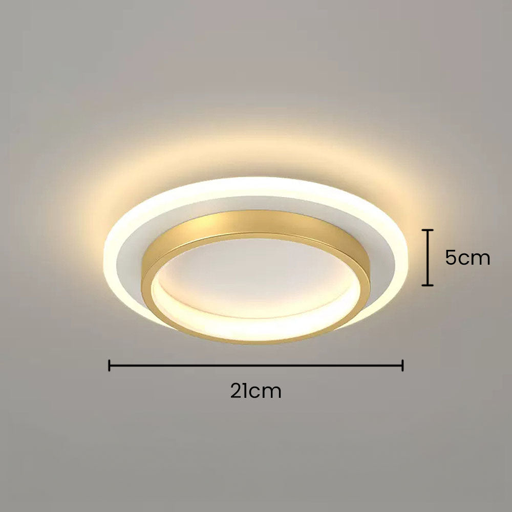 LED Deckenleuchte Rund 10W 20W Schwarz Weiß Schlafzimmer Flur Wohnzimmer Moderne Deckenbeleuchtung Niedrige Deckenlampe | Restfield