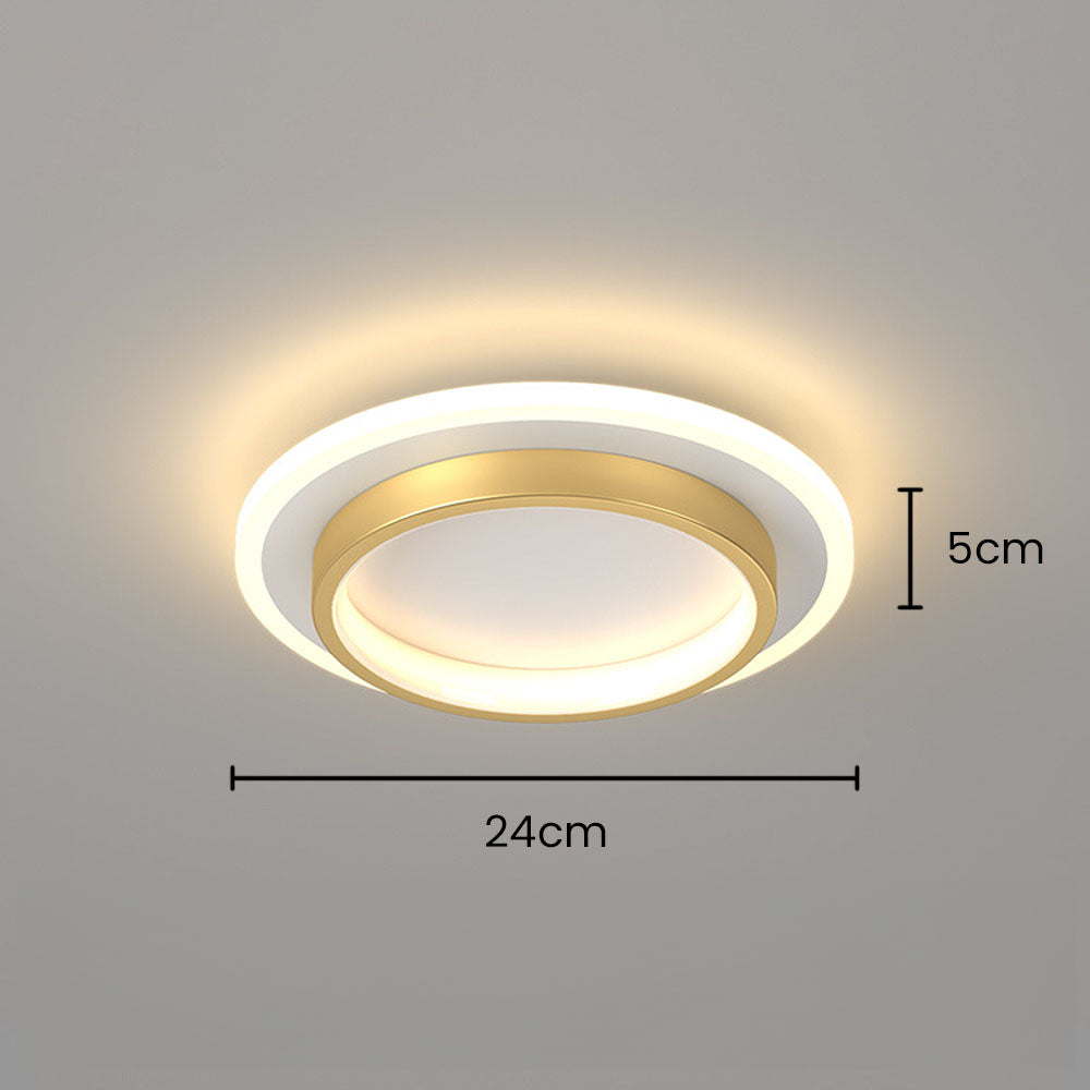 LED Deckenleuchte Rund 10W 20W Schwarz Weiß Schlafzimmer Flur Wohnzimmer Moderne Deckenbeleuchtung Niedrige Deckenlampe | Restfield