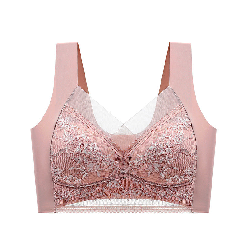 Push-up BH met Kant Draadloos Beugelloos Ondersteunend Comfortabel Ademend Stretch Dames Lingerie Elastisch | Sansoti