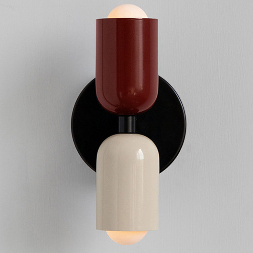 Louvel Wandleuchte Glas Doppellichtpunkt Grün Wandbeleuchtung Wohnzimmer Schlafzimmer modernes Design Up Down Beleuchtung kompakt 12 cm | Restfield
