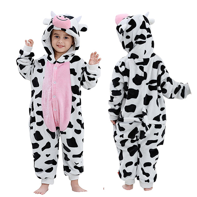 Capybara Flannel Hooded Onesie for Children – Soft Jumpsuit for Dress-Up Parties and Themed Events | Sansoti