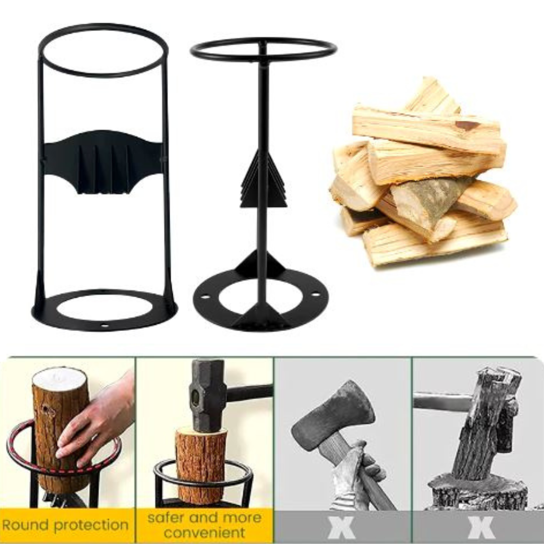 Manual Cast-Iron Log Splitter 27x14.5cm Firewood Kindling Splitter Aid Without Electricity | Sansoti