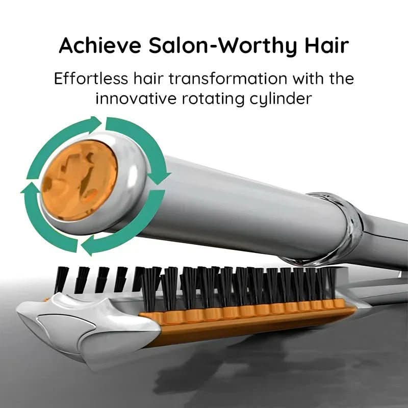 2-in-1 Roterende Haarstyler Borstel voor Volume en Glans – Professioneel Stylen Thuis | Sansoti