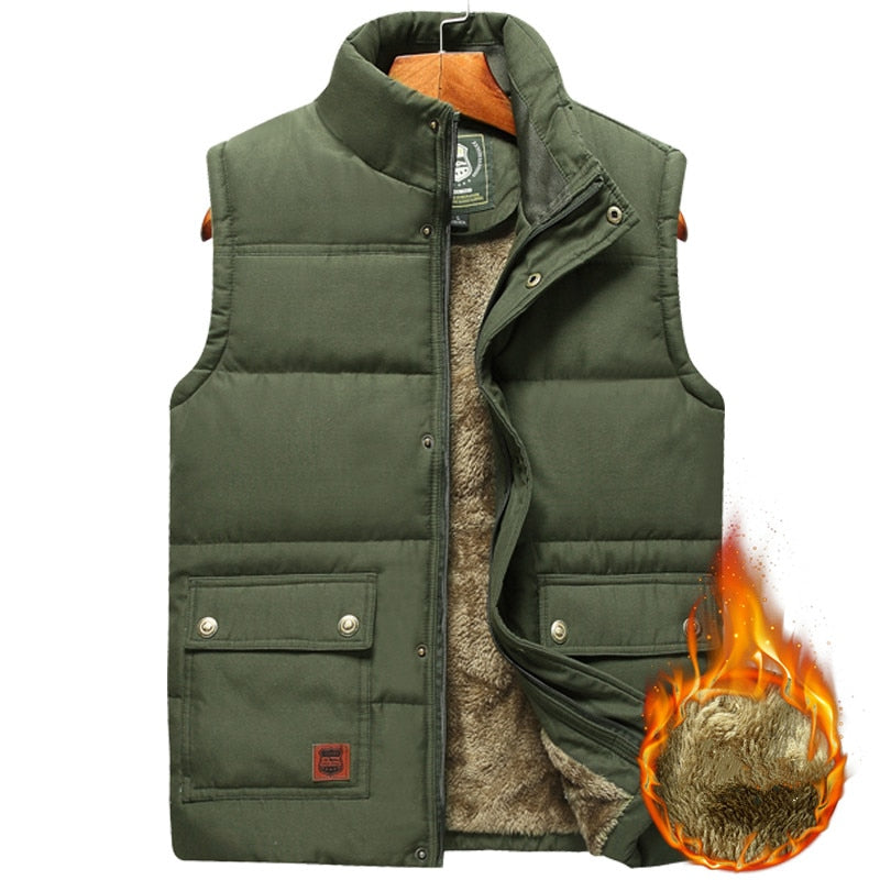 Gesteppte Herren-Weste, ärmellos, wasserabweisend, winterliche Outdoor-Casual-Jacke, atmungsaktiv, warm und komfortabel | Sansoti