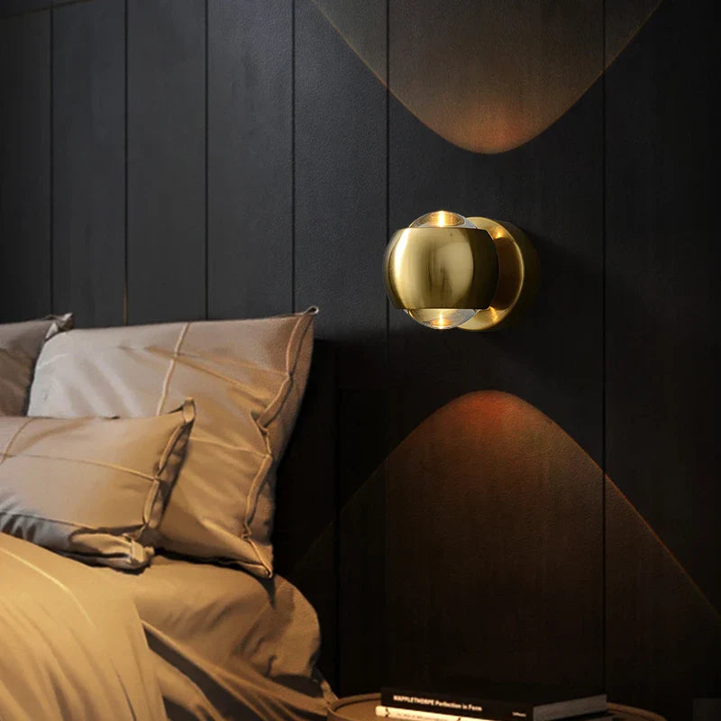 Moderne Wandlamp met LED Verlichting – Messing Afwerking voor Hal & Woonkamer | Sansoti