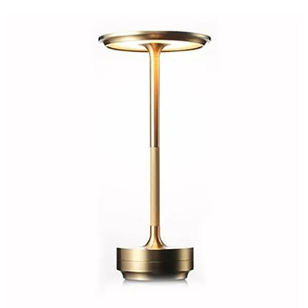 Dimmable Rechargeable Table Lamp Waterproof Metal Touch Control Wireless LED Ambient Lighting Mood Lamp | Sansoti