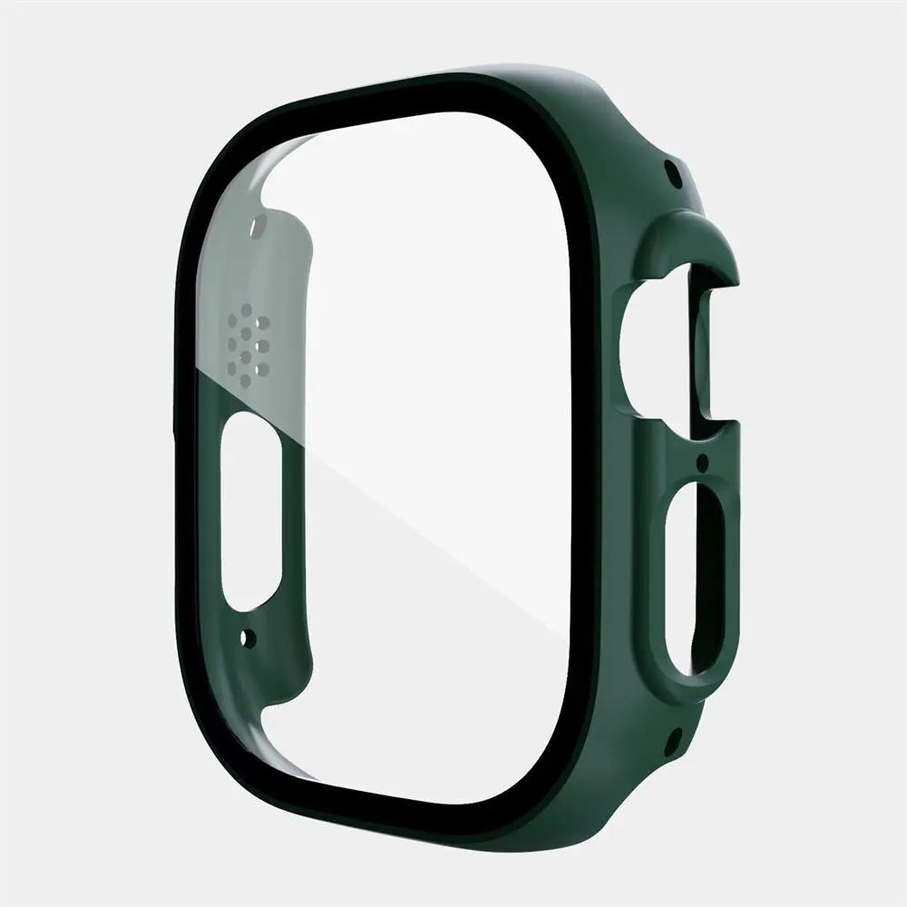 Protective Polycarbonate Glass Smartwatch Case 49mm Transparent Black Rose Gold Green Scratch-Resistant Watch | Sansoti