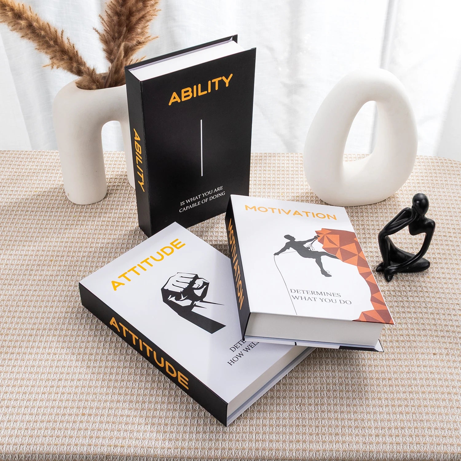 Décoration table basse Ensemble de 3 livres Design pliable Table basse style | Restfield