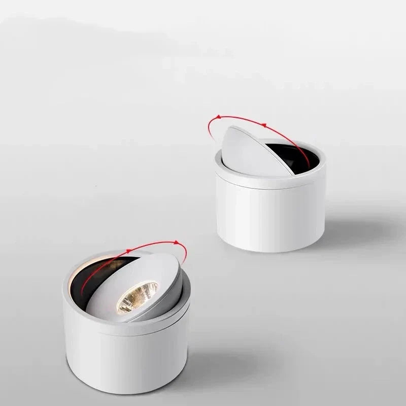 Spot Plafond Encastré LED Dimable Orientable Aluminium Blanc Noir Salon Cuisine Bureau | Restfield
