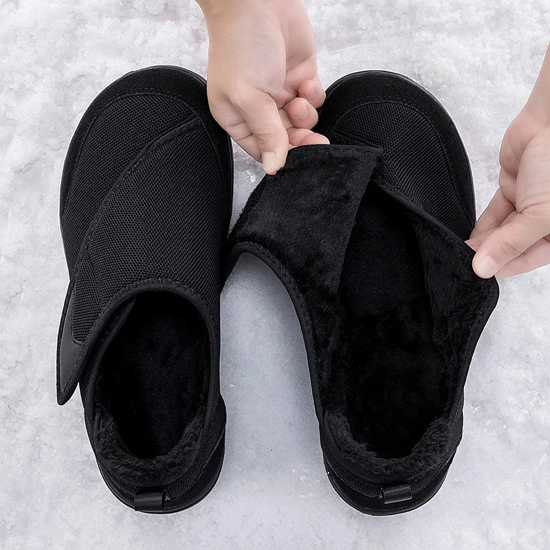 Orthopedische Winterschoenen Brede Pasvorm Warm Gevoerd Verstelbaar Klittenband Comfortabel Heren Dames | Sansoti