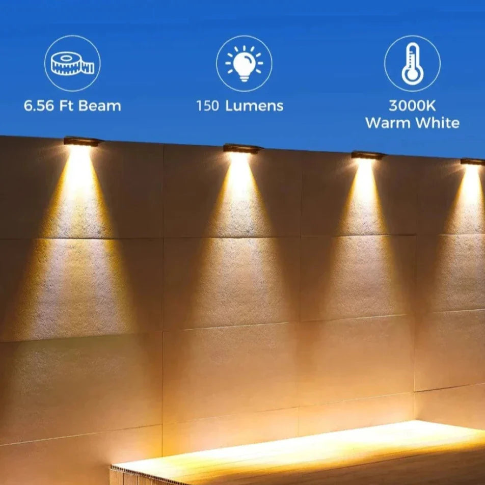Solar Accentverlichting Set van 2 Stuks voor Tuin en Terras – Zonne-energie Padverlichting met Automatische Schemersensor | Sansoti