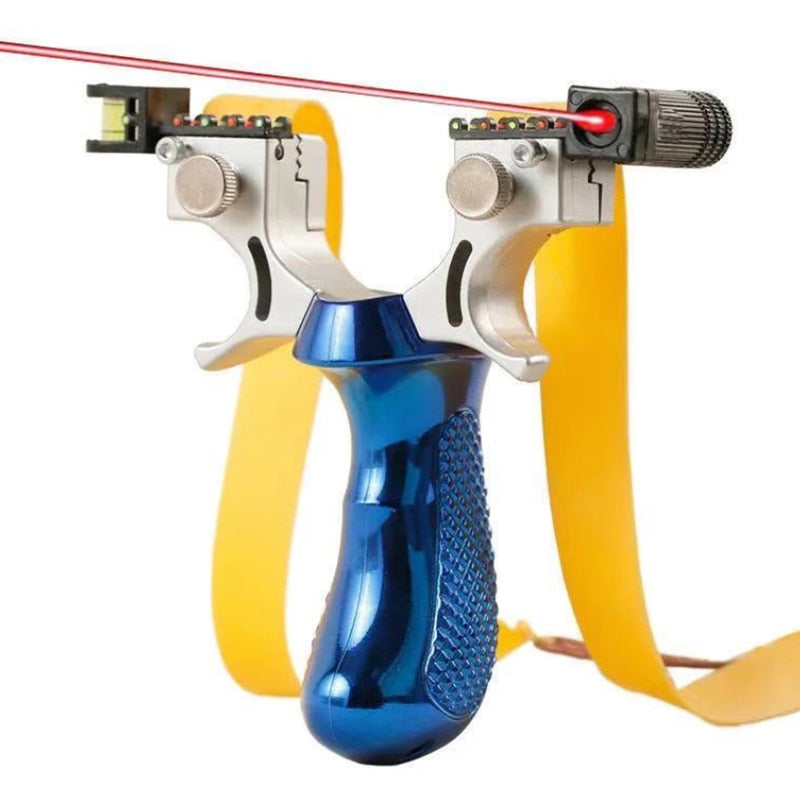 Precisie Katapult met Lasertechnologie Zwart Metaal Outdoor Sport | Sansoti