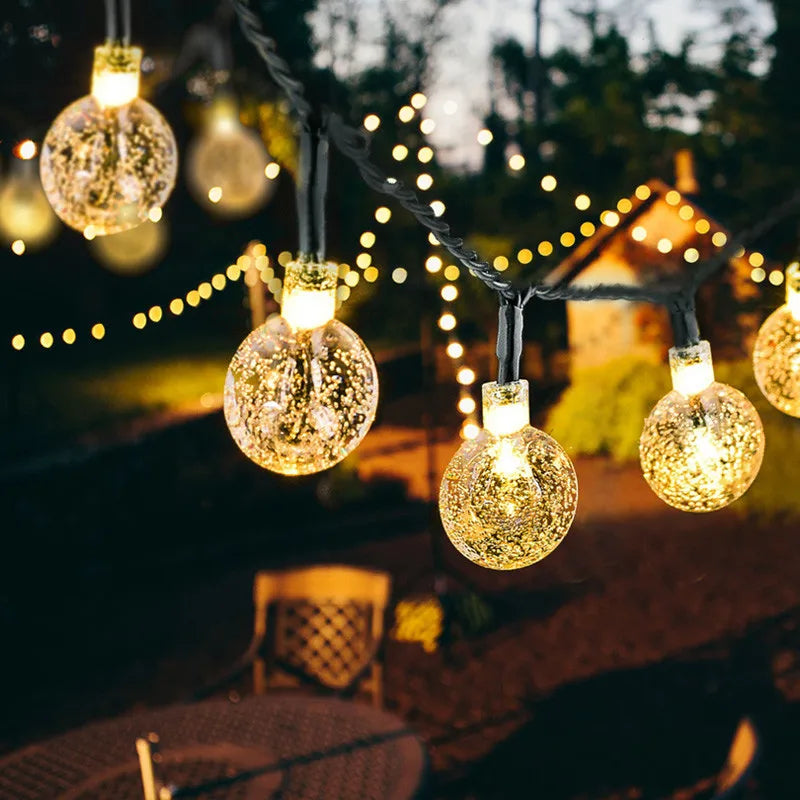 Zonne-energie Fonkelende Tuinverlichting 10 Meter LED Snoer Waterdicht IP65 Buitenverlichting Sfeerlampen voor Tuin Terras en Balkon | Sansoti
