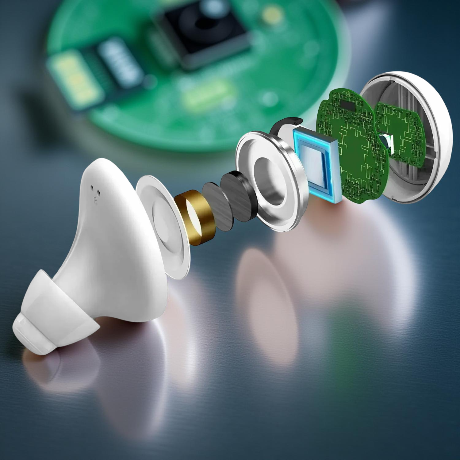 Draadloze Hoorversterker met Bluetooth & App-Bediening – Oplaadbare In-Ear Hoorondersteuning met Oplaadcase | Sansoti