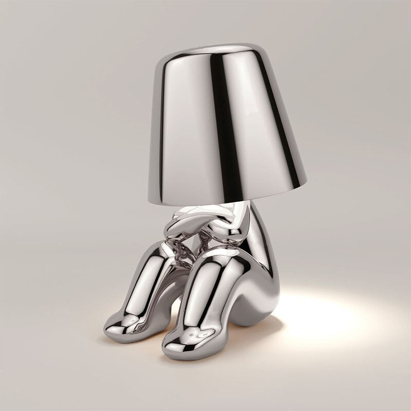 Figuurlamp LED Touch Dimbaar USB Oplaadbaar Goud Zilver Sfeerverlichting Woonkamer Slaapkamer Bureau Decoratielamp Cadeau | Sansoti