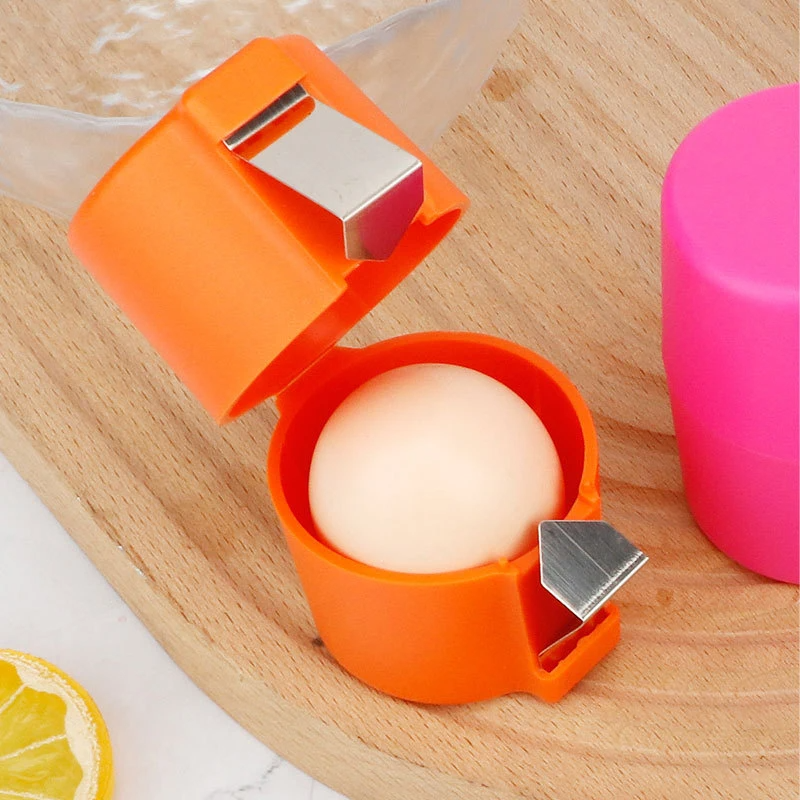 Egg Separator and Opener Orange Plastic Kitchen Tool Multifunctional for Baking Cooking Breakfast | Sansoti